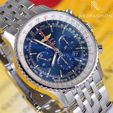 breitling navitimer blue one|breitling navitimer 46mm blue.